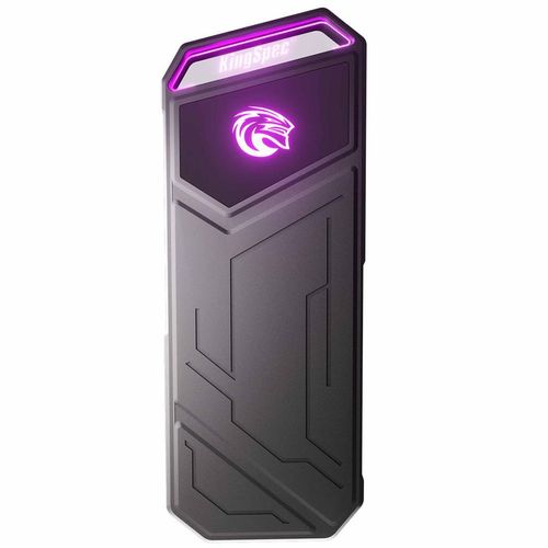 Kingspec Z5 Portable LED RGB Gaming SSD Externe Festplatte - SSD 512 GB USB-A 3.2 Gen2x2 (20Gbps)