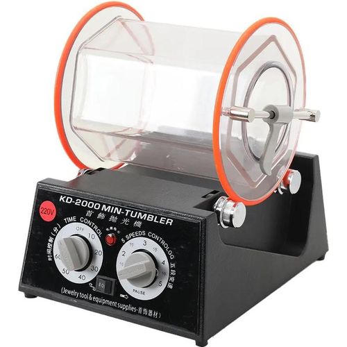 Schmuck-Trommelpolierer Rotationsmaschine - KD-2000 PGJ-WWHWWH-DE002 - 5 kg Kapazität - Rotierend - Tischgerät - Oberflächenpolitur und Nachbearbeitung - 220V AC