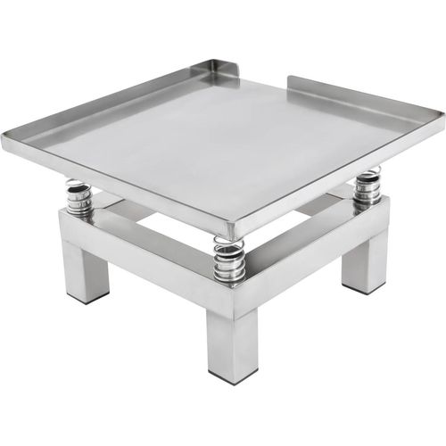 Rütteltisch für Betonformen - 35x35 cm Plattform - 50 W - 3000–3600 U/min - Max. 10 kg - 220 V - 4 Federn - Grau