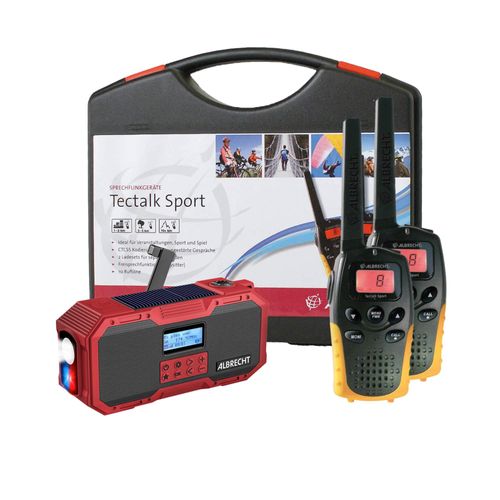 Albrecht NOTFALLSET PMR-BASIC: KLEINE FUNKGERÄTE + KURBELRADIO INKL.