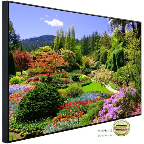 PAPERMOON Infrarotheizung "Butchart Gardens", bunt (kunstmotiv im aluminiumrahmen), B/H/T: 100cm x 60cm x 3cm, 600 W, Heizkörper, sehr angenehme Strahlungswärme