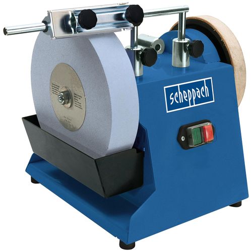 Nass-Trockenschleifer SCHEPPACH "TIGER 2500", blau (blau, schwarz), B:37cm H:42cm L:38cm, Schleifmaschinen