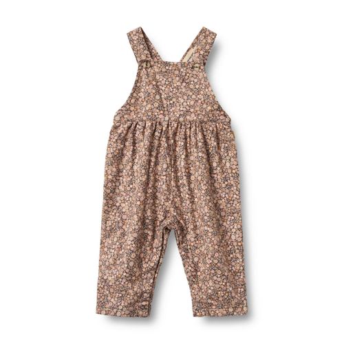 Jumpsuit WHEAT "WHEAT Overall Liz", Mädchen, Gr. 74, schwarz sea garden, 100% Baumwolle (Bio), normal, Overalls Jumpsuit