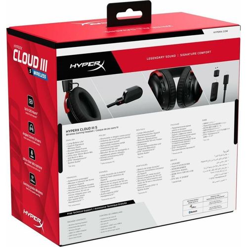 HyperX Cloud III IDS-Basismodell – Gaming-Headset (schwarz/rot)