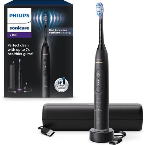 Zahnbürste - PHILIPS - HX7421/01 - Sonicare - 7100 Series - Schwarz - Elektrisch