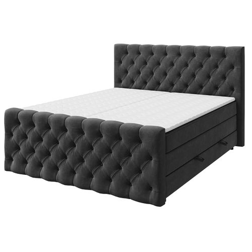 Boxspringbett - anthrazit - H3 - 180x200 cm Image