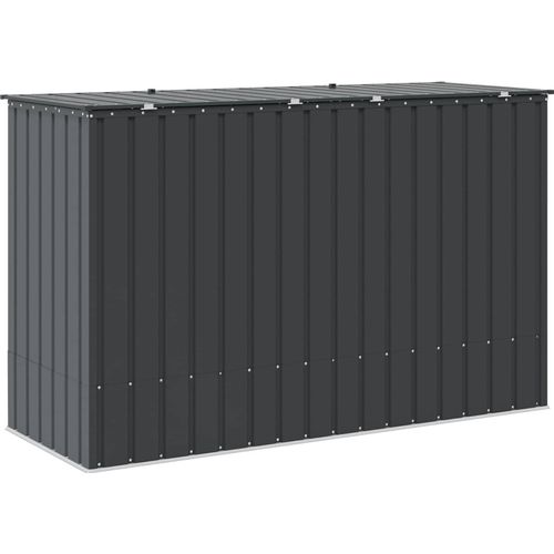 Gartenlagerbox Schwarz 214 x 82 x 132 cm Stahl