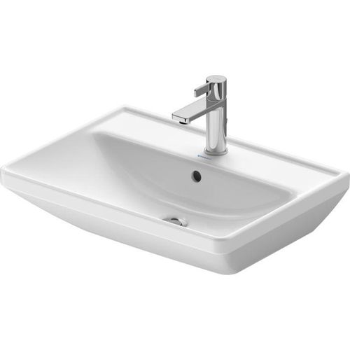 Duravit D-Neo Waschtisch 2366600000 60 x 44 cm, mit Hahnloch, Überlauf, Hahnlochbank, weiß