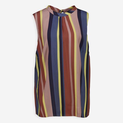 Mehrfarbige ärmellose Bluse