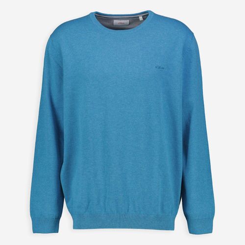 Blauer Pullover mit Rundhalsausschnitt Image