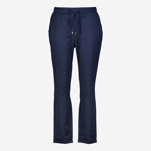 Blaue Hose mit geometrischem Muster