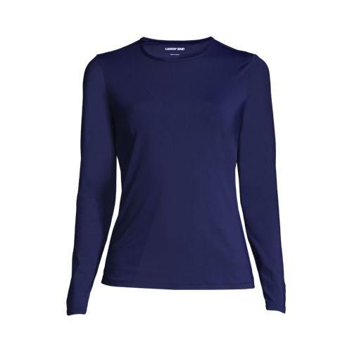 Badeshirt, Damen, Blau, Nylon-Mischung, by Lands' End