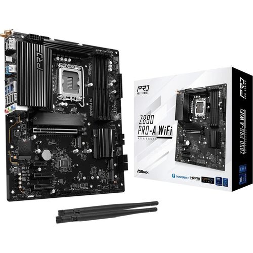 ASRock Z890 PRO-A WiFi - Motherboard - ATX - LGA1851-Sockel - Z890 Chipsatz - USB4, USB-C 3,2 Gen 2x2, USB 3,2 Gen 2, U