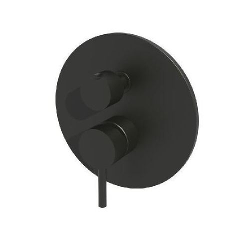Paffoni Light - Unterputzarmatur für 2 Verbraucher, schwarz matt LIG018NO
