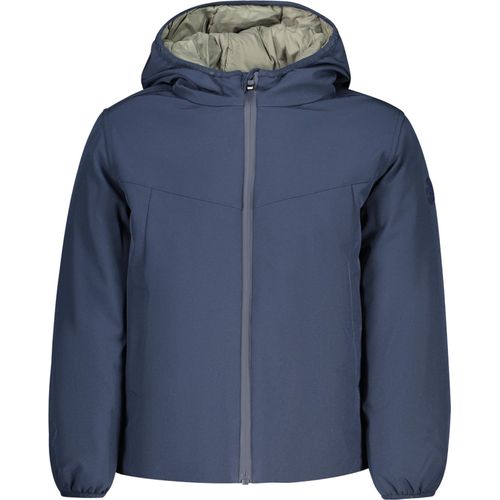 Nachhaltige blaue Kinderjacke mit Kapuze – Wasserabweisend & Stylisch