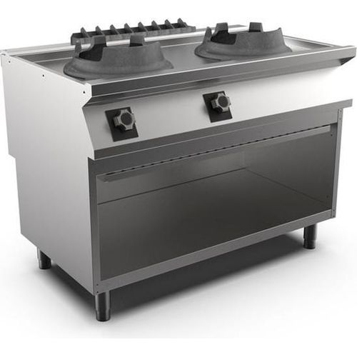 Mareno Wokbrenner M1-700 mit 2 Brennern, 2x 14kW, 100cm