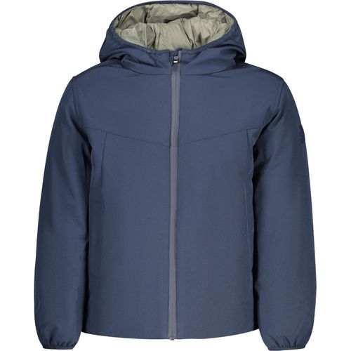 Nachhaltige blaue Kinderjacke mit Kapuze – Wasserabweisend & Stylisch