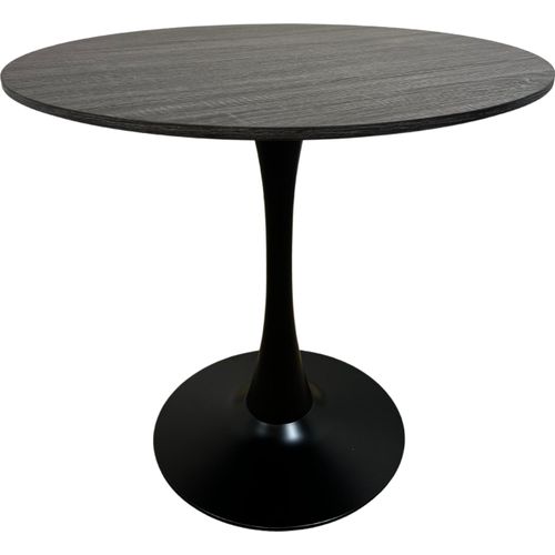 Runder Esstisch Beluga Ø80 - Schwarzes Holz