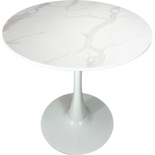 Runder Esstisch Beluga Ø80 - Marmordekor