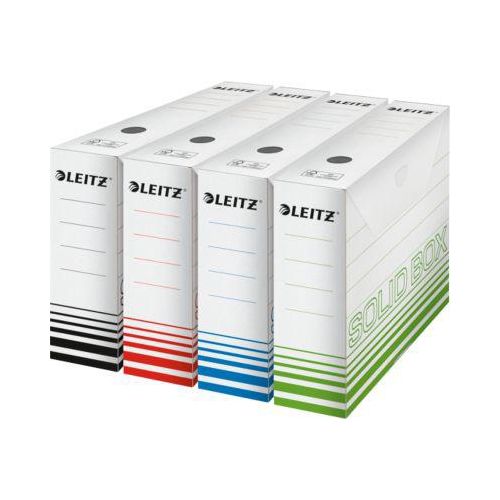 Archivschachtel Leitz Solid Box 6127 80 mm, DIN A4, für 700 Blatt, 10 Stück, weiß