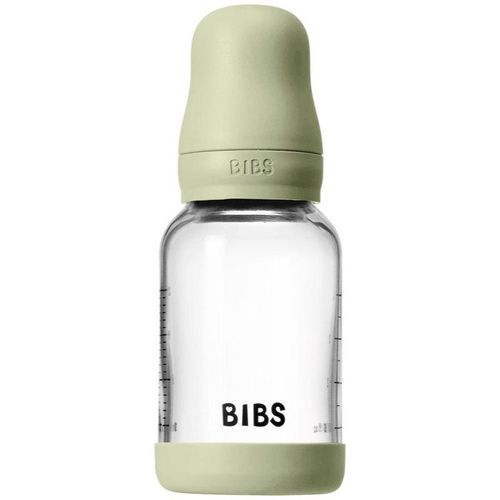 BIBS Baby Glass Bottle Round Latex oorbellen Sage 120 ml