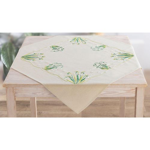 Stickmitteldecke "Schneeglöckchen"