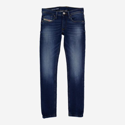 Blaue For Successful Living Slim Fit Jeans mit Waschung