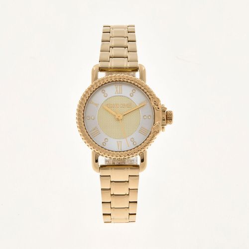 Goldfarbene Armbanduhr mit Schlangenmotiv Image