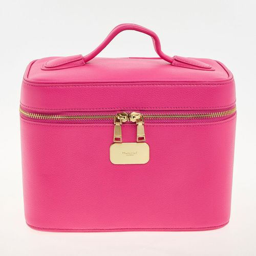 Pinke Kosmetiktasche mit Logo