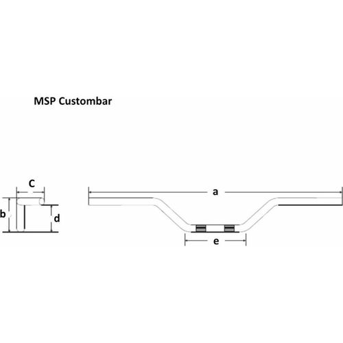 FEHLING Custom-Bar hoch 850 mm schwarz