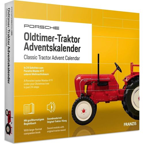 Franzis Verlag Porsche Traktor, Traktor-Modell, Montagesatz, 1:43, Porsche Traktor, Unisex, Metall, Kunststoff