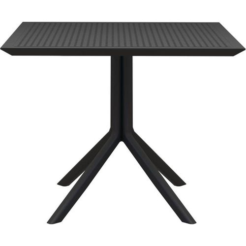 Tisch 80x80cm - Bisto-Tisch - Witterungsbeständiges Polypropylen, UV-beständig | Farbe: Schwarz