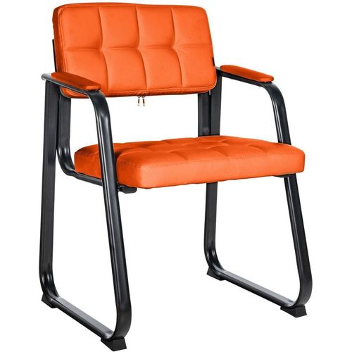 Exklusiver Komfortstuhl – s Kunstleder – Wartungsfreundlicher Sitz | Farbe: Orange