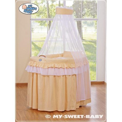 Weidenkorb-Dean-Wiege – Rattan-Wiege – großes Format mit antiallergischer Matratze