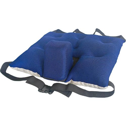 Anti-Rutsch Sitzkissen mit Sicherheitsgurten, 45×45 cm, ergonomisch für Rollstühle, entlastend & sturzpräventiv