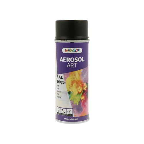 Buntlackspray AEROSOL Art tiefschwarz matt RAL 9005 400 ml Spraydose ; European Aerosols (733161)