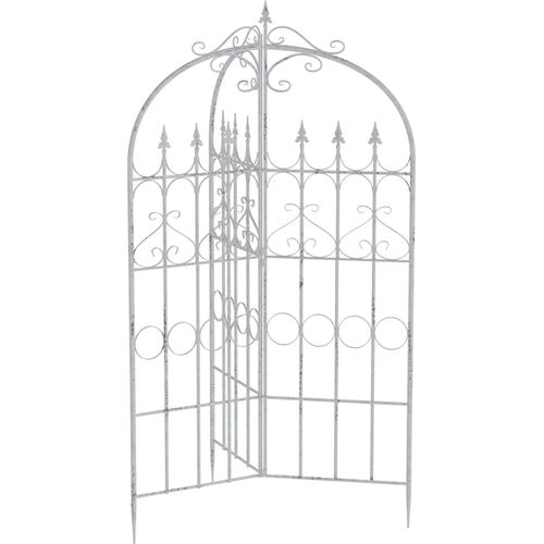 Klimrek, Trellis – Freistehendes Stichsystem – Romantischer Stil | Farbe: Antikweiß