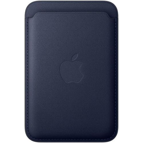 APPLE Smartphone-Hülle "iPhone Feingewebe Wallet mit MagSafe", navy, Smartphones, Hüllen