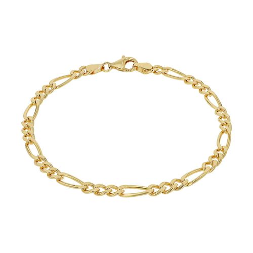 Armband AMOR, gelbgoldfarben, Armbänder, Damen, 21cm, Silber 925 (Sterlingsilber), Armband