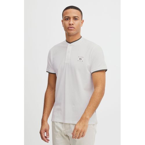 Poloshirt BLEND "BHPolo", Herren, Gr. XXL, weiß (snow weiß), Web, 95% Baumwolle, 5% Elasthan, unifarben, regular fit normal, ohne Ausschnitt, Shirts, Klassisches Polo-Shirt