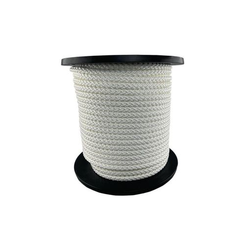 Kordel Seilrad- 10 mm wei feste Flechtung mit Seele