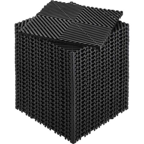 24 x Drainagematte Garage - ineinandergreifende Bodenfliesen 31x31cm - Hochwertiger Garagenboden