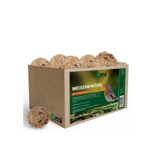 Orni Meisenknödel 95g, ohne Netz ohne Folie 100 Stück mit Soonnenblumenkerne