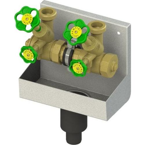 Js Atv-Station, Steigende Spindel 2-Fach,Dn25,Eing.1 1/2,Ob.a.1 1/2