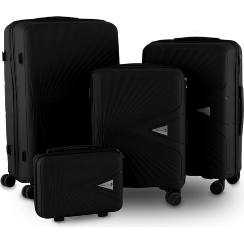 Berwin Reisekoffer Cryta Titan Schwarz 4er Set MS-19746