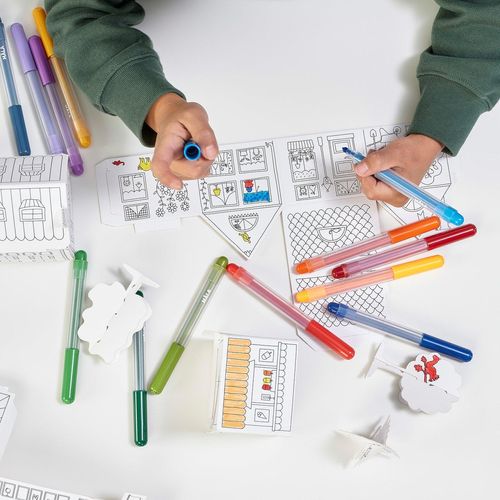 MÅLA Stadtschablonen aus Karton 10-tlg.