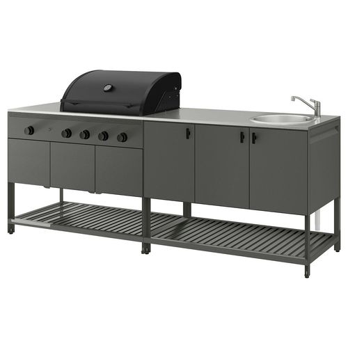 BÅTSKÄR Außenküche m Gasgrill+Spüleneinheit