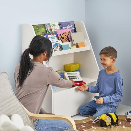 BERGIG Bücherregal mit Aufbewahrung