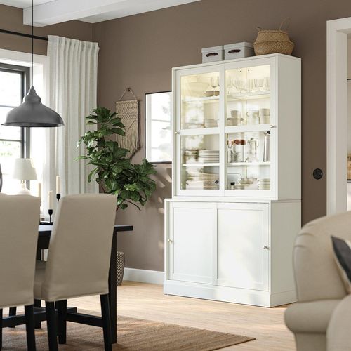 HAVSTA Aufbewahrung mit Glasschiebetüren