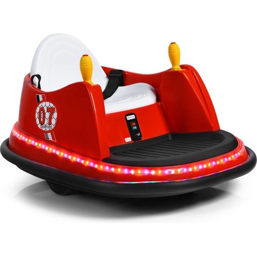 Elektrischer Autoscooter für Kinder, 6 V, mit Lichtern, Rot, 57 x 75 x 42 cm